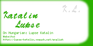 katalin lupse business card